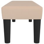 vidaXL Banc Cappuccino 100x30x30 cm Similicuir