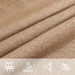 vidaXL Voile d'ombrage 160 g/m² Taupe 2 5x5 m PEHD
