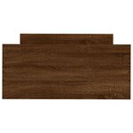 vidaXL Cadre de lit sans matelas chêne marron 90x200cm bois ingénierie