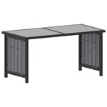 vidaXL Salon de jardin 8 Pièces avec coussins Résine tressée Anthracite