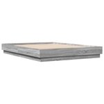 vidaXL Cadre de lit sonoma gris 160x200 cm bois d'ingénierie
