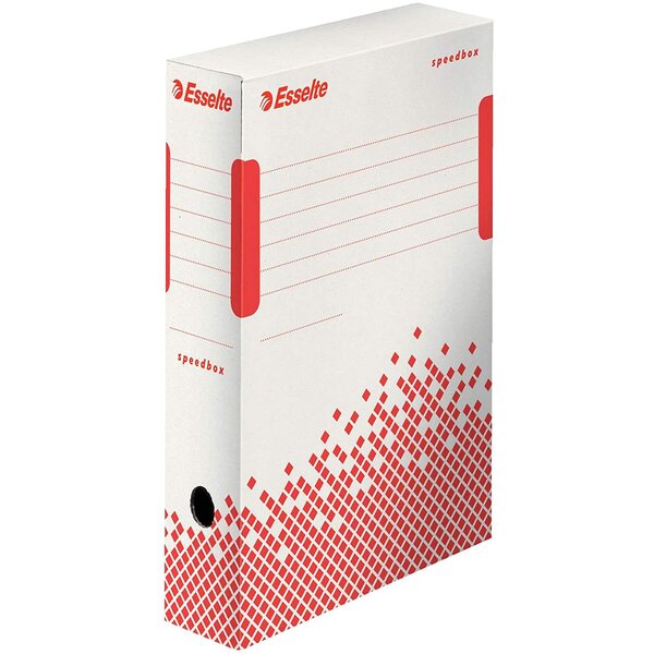 Lot de 25 Boites Archive SPEEDBOX Montage Automatiqe Dos de 8 cm ESSELTE
