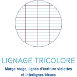 Cahier Protège-cahier Koverbook Piqué Polypro 24x32 cm 96p séyès Rouge Translucide CLAIREFONTAINE