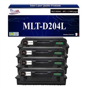 T3AZUR - 3x Toners compatibles avec Samsung MLT-D204L MLTD204L pour Samsung ProXpress M3325ND M3375 M3825DW M3825ND M3875FD M3875FW M4025ND M4025NX M4075FR M4075FX