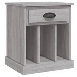 vidaXL Tables de chevet 2 Pièces sonoma gris 43x36x50 cm