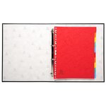 Classeur rembordé PVC 4 anneaux 30mm - A4 maxi 24x32cm - Coloris Aléatoire x 10 EXACOMPTA
