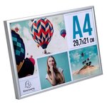 Cadre Photo Aluminium A4 - Argent - X 12 - Exacompta