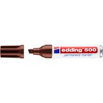 Marqueur Permanent 500 Marron Pointe Biseautée 2-7 mm x 10 EDDING