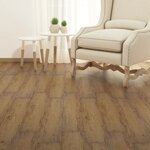 vidaXL Planches de plancher autoadhésives 2 51 m² 2 mm Marron noyer