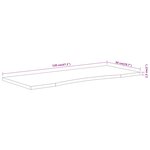 vidaXL Dessus de bureau 120x50x2 5 cm rectangulaire bois massif acacia