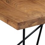 vidaXL Table à manger 180x90x76 cm Bois d'acacia massif