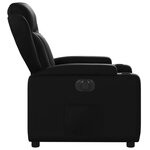 vidaXL Fauteuil inclinable électrique Noir Similicuir