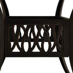 vidaXL Table de jardin Bronze 90x90x73 cm Aluminium coulé