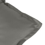vidaXL Coussins de chaise à dossier haut lot de 4 gris foncé mélangé