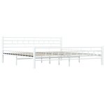 vidaXL Cadre de lit Blanc Métal 180 x 200 cm