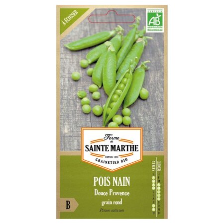 Pois nain bio Douce provence - Graines à semer