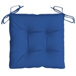 vidaXL Coussins de chaise lot de 6 bleu 40x40x7 cm tissu oxford