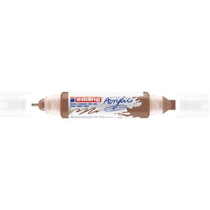 Marqueur acryl 3d dble pointe 5400 noisette 2-3 mm  5-10 mm EDDING