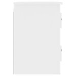 vidaXL Tables de chevet murales 2 Pièces blanc 41 5x36x53 cm