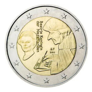 2 euros commémorative Pays-Bas 2011 - Erasmus.