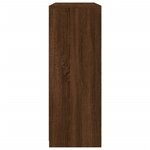vidaXL Buffets avec lumières LED 3 Pièces chêne brun bois d'ingénierie