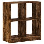 vidaXL Bibliothèque chêne fumé 68 5x32x75 cm bois d'ingénierie