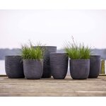 Capi Pot à fleurs Waste Rib 46x58 cm Gris