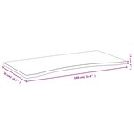 vidaXL Dessus de bureau 100x50x2 5 cm bambou
