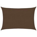 vidaXL Voile d'ombrage 160 g/m² Marron 2x2 5 m PEHD