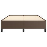 vidaXL Cadre de lit Marron 140x200 cm Similicuir