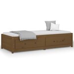 vidaXL Lit de jour Marron miel 75x190 cm Bois de pin massif