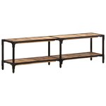 vidaXL Meuble TV 150x30x41 cm bois massif de manguier