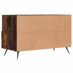 vidaXL Meuble TV Chêne fumé 80x36x50 cm Bois d'ingénierie