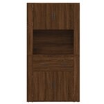 vidaXL Buffet haut Chêne marron Bois d'ingénierie