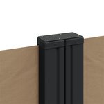 vidaXL Auvent latéral rétractable taupe 160x1200 cm