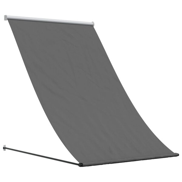 vidaXL Auvent rétractable anthracite 150x150 m tissu et acier