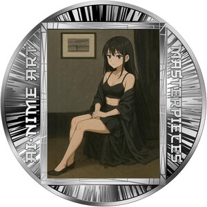 Monnaie WHISTLER’S MOTHER Ai-nime Art Masterpieces Argent 500 Francs Cameroon 2025 (PRÉCOMMANDE)