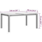 vidaXL Salon de jardin 7 Pièces avec coussins Résine tressée Gris