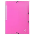 Chemise À Élastiques 3 Rabats Pp Opak - A4 - Couleurs Assorties - X 25 - Exacompta