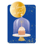 Carte de Vœux Thème Anniversaire Party Time - Plusieurs Styles - Une bougie de plus - Draeger