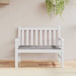 vidaXL Coussin de banc de jardin gris 100x50x4 cm tissu oxford