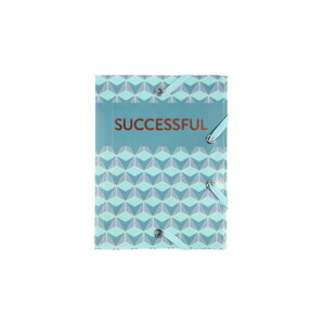 Chemise à élastiques polypro 3 rabats - pocket 12x16cm - holographie successful