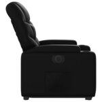 vidaXL Fauteuil inclinable électrique noir similicuir