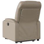 vidaXL Fauteuil inclinable électrique cappuccino similicuir