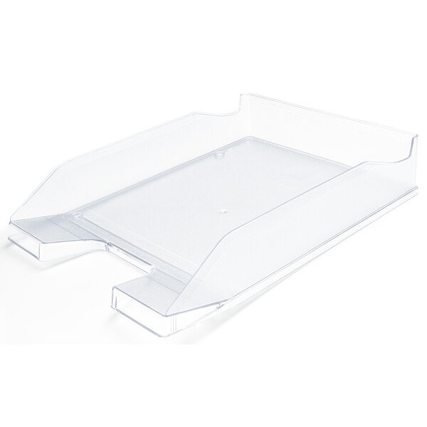 Q-connect corbeille à courrier empilable - PP documents - A4+ - Transparent