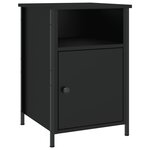 vidaXL Tables de chevet 2 Pièces noir 40x42x60 cm bois d'ingénierie