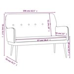vidaXL Banc Vert foncé 108x79x79 cm Velours