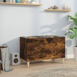 vidaXL Armoire à disques chêne fumé 74 5x38x48 cm bois d'ingénierie