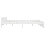 vidaXL Cadre de lit avec tiroirs Blanc 180x200 cm Super King