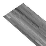 vidaXL Dalles de plancher PVC 4 46 m² 3 mm autoadhésif gris rayé